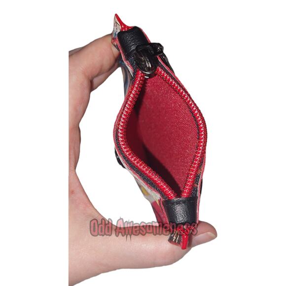 Headstone Tombstone Shaped Wallet Horror Vinyl Memento Mori Vaccine ID Card - Picture 4 of 5